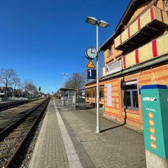Bild vom Bahnhof in Hainstadt