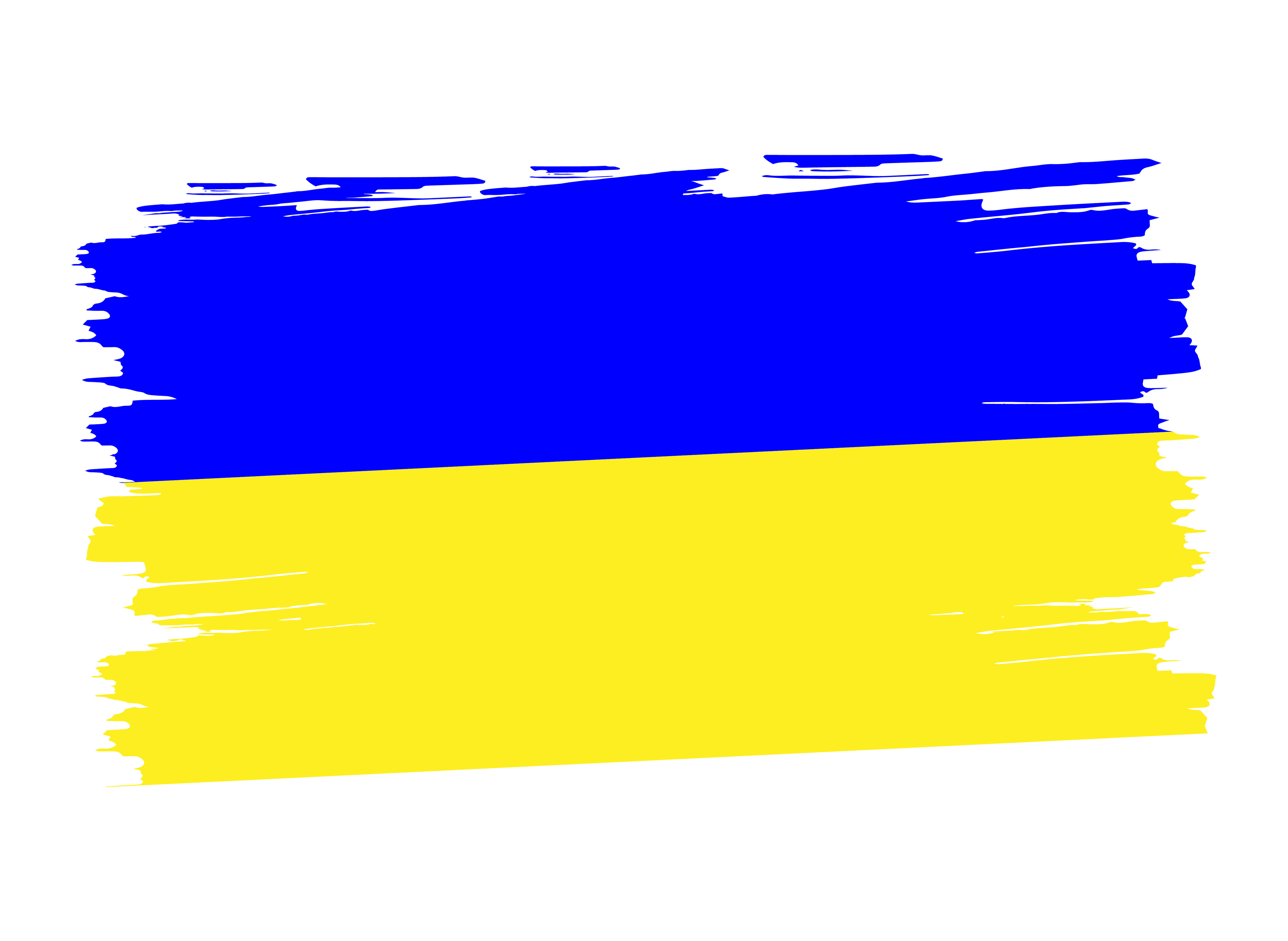 Eine Flagge von Ukraine